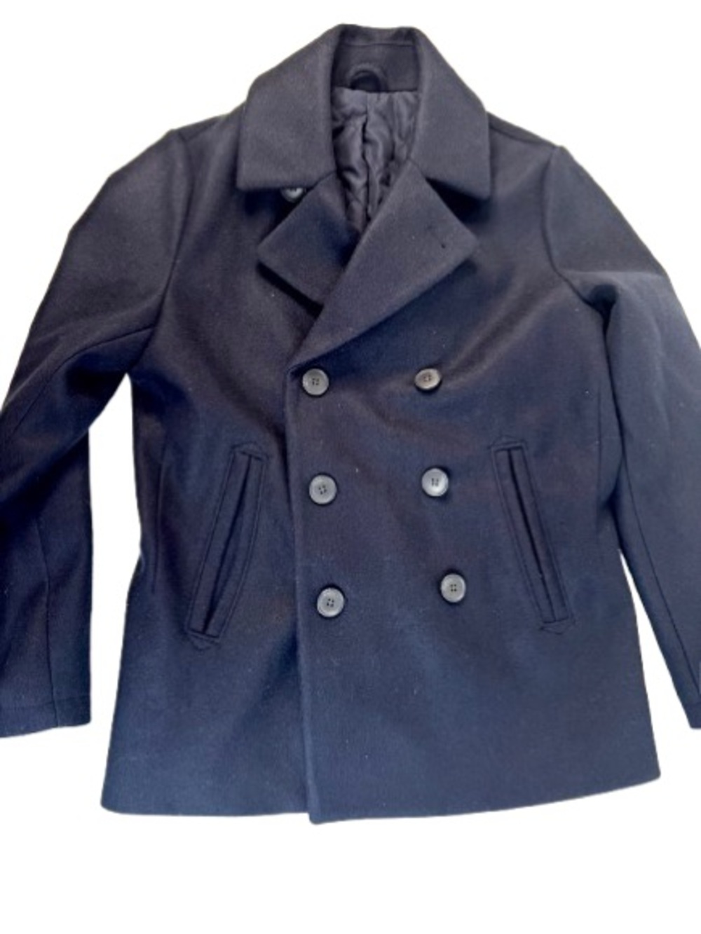 Men's Double-Breasted Peacoat Blue
